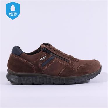 Imac Tex Bologna Waterproof Laced Shoe - Brown Combi Leather